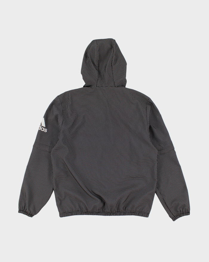Adidas Checked Pullover Windbreaker Jacket - S