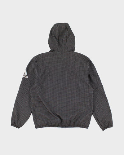 Adidas Checked Pullover Windbreaker Jacket - S