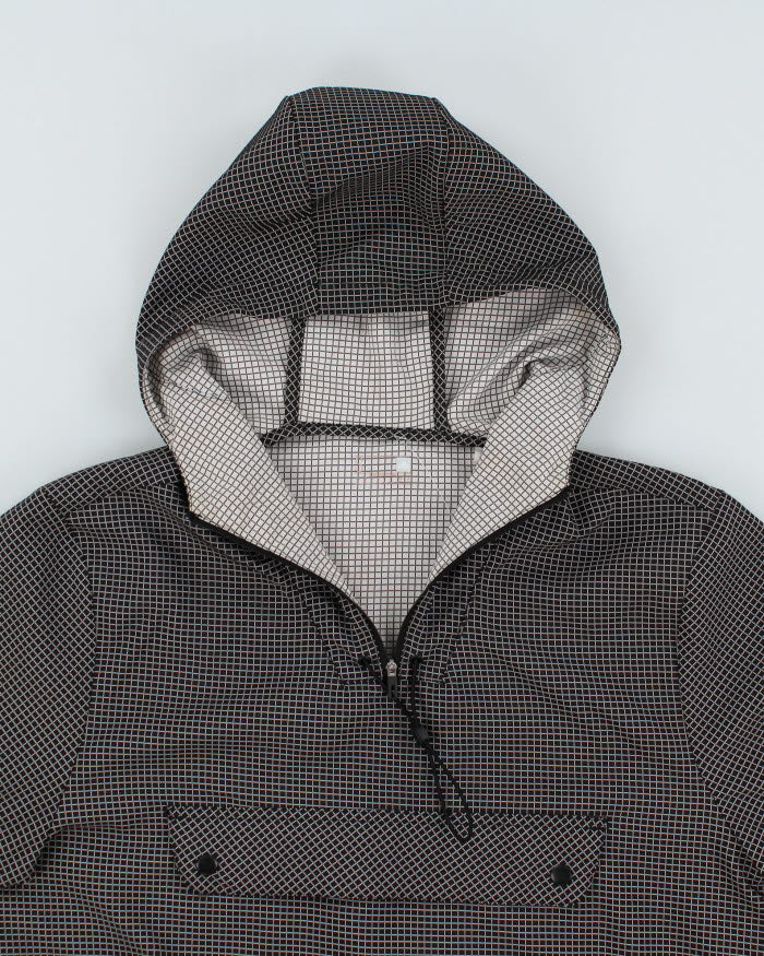Adidas Checked Pullover Windbreaker Jacket - S