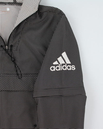 Adidas Checked Pullover Windbreaker Jacket - S