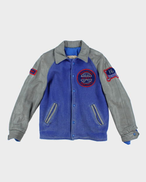 Vintage 80's Richmond Chiefs Embroidered Hockey Varsity Jacket - M