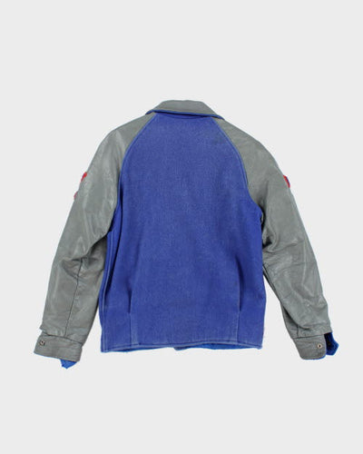 Vintage 80's Richmond Chiefs Embroidered Hockey Varsity Jacket - M