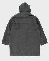 Vintage Sisley Wool Hooded Duffel Coat - M