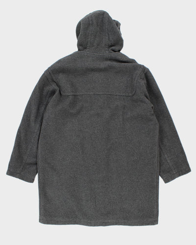 Vintage Sisley Wool Hooded Duffel Coat - M