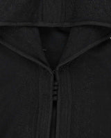 Vintage 70s Black Hooded Kaftan - O/S