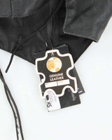 Vintage Deadstock Leather Lace-Up Vest - XS