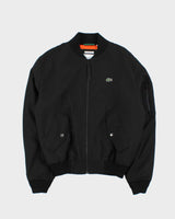 Vintage Unisex Lacoste Wool Blend Spell Out MA-1 Oversized Bomber Jacket - S