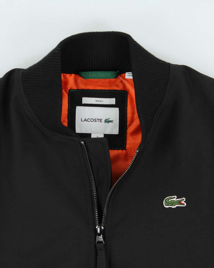 Vintage Unisex Lacoste Wool Blend Spell Out MA-1 Oversized Bomber Jacket - S