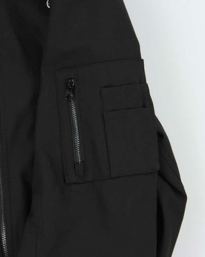 Vintage Unisex Lacoste Wool Blend Spell Out MA-1 Oversized Bomber Jacket - S