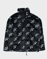Adidas Originals Monogram Trefoil Faux Fur Unisex Jacket - M
