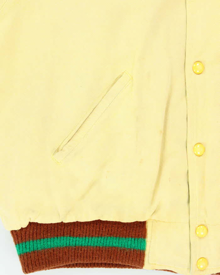 Vintage 1990s Mini-K Japan Ribbed Heavyweight Embroidered Bomber Jacket - L