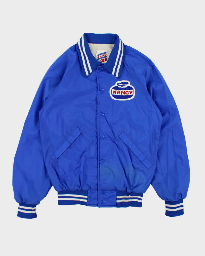 Vintage 1980s Club 21 Collared Shell Varsity Jacket - S