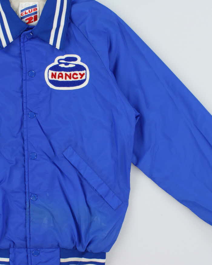 Vintage 1980s Club 21 Collared Shell Varsity Jacket - S