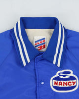 Vintage 1980s Club 21 Collared Shell Varsity Jacket - S