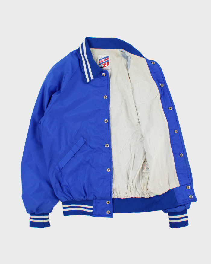 Vintage 1980s Club 21 Collared Shell Varsity Jacket - S
