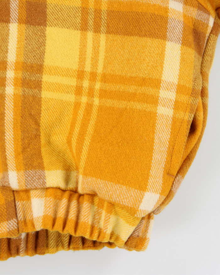 Rokit Originals Wool Plaid Boxy Unisex Blanket Bomber Jacket - L