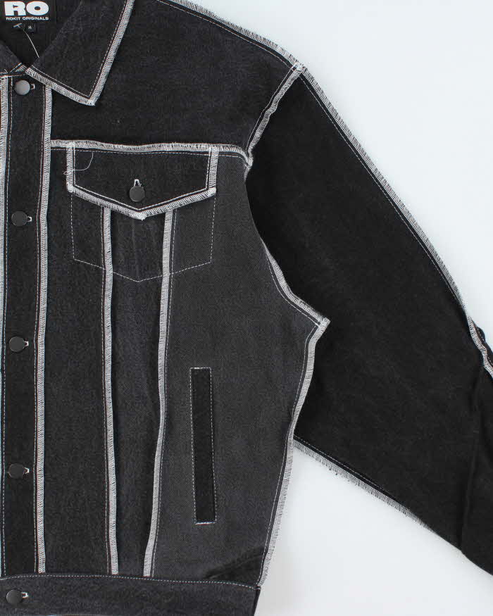Rokit Originals Type III Style Black Unisex Denim Jacket - L/XL