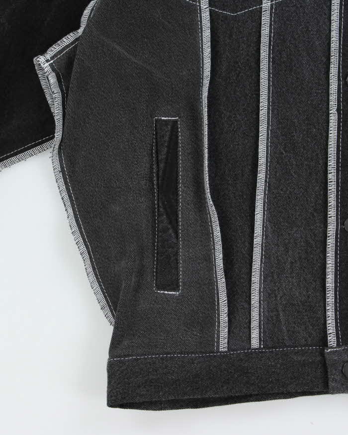 Rokit Originals Type III Style Black Unisex Denim Jacket - L/XL