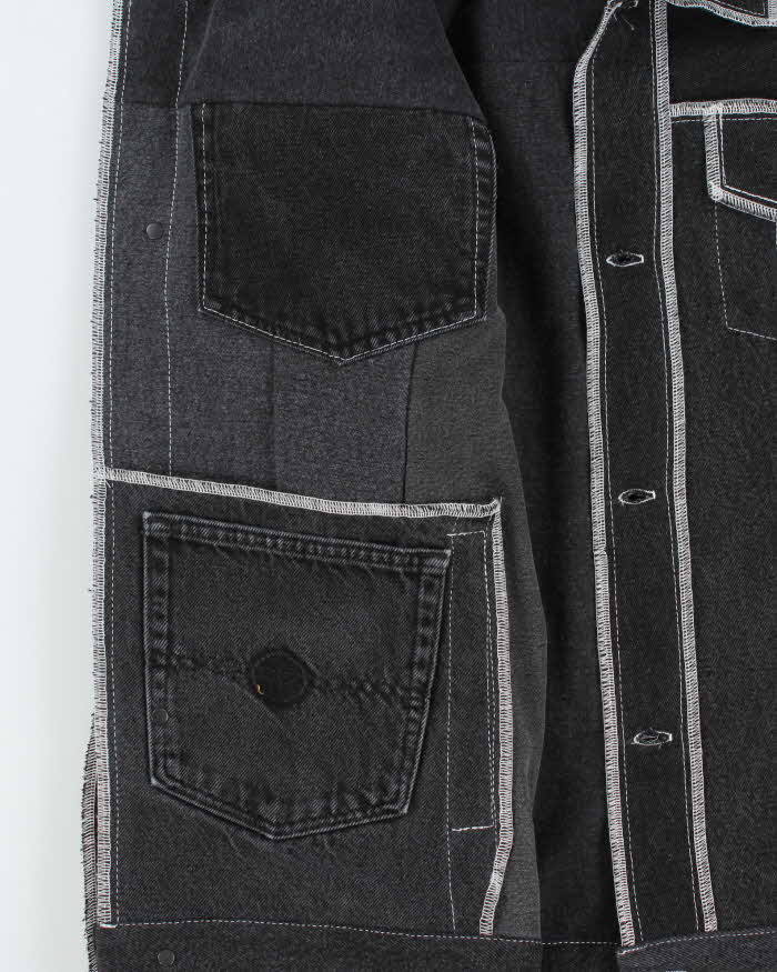 Rokit Originals Type III Style Black Unisex Denim Jacket - L/XL