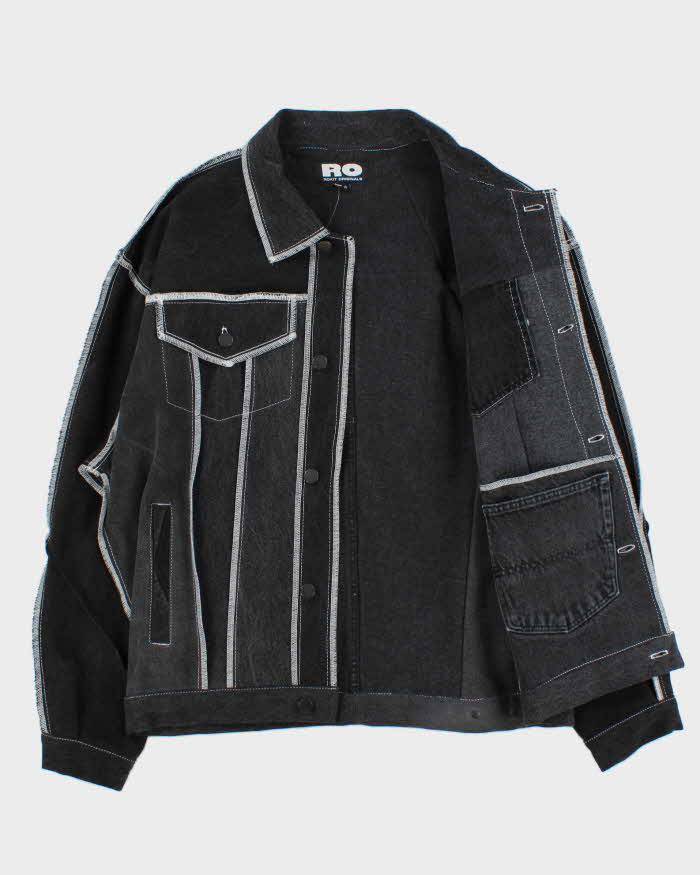 Rokit Originals Type III Style Black Unisex Denim Jacket - L/XL