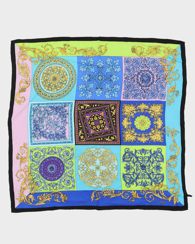 Rivera Blue Silk Scarf