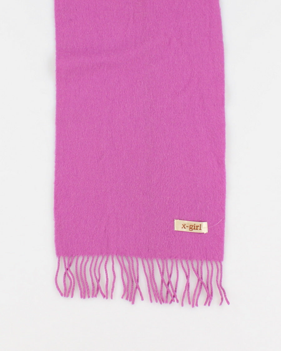 Mauve Classic Tassel Scarf