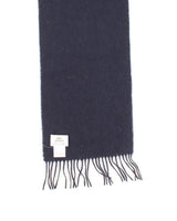 Navy Lacoste Wool and Cashmere Scarf