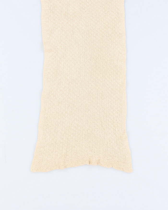 Cream Woven Light weight Scarf