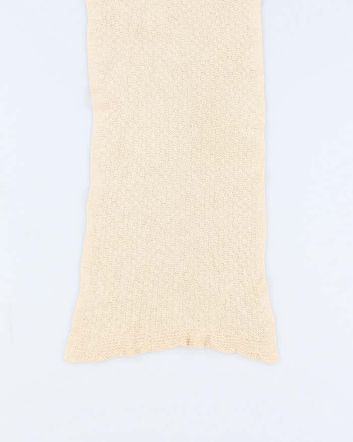 Cream Woven Light weight Scarf