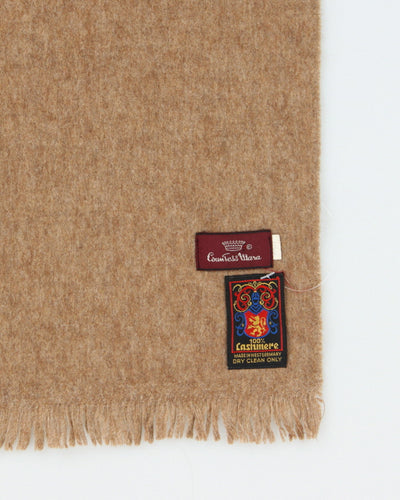 Vintage Brown Cashmere Scarf
