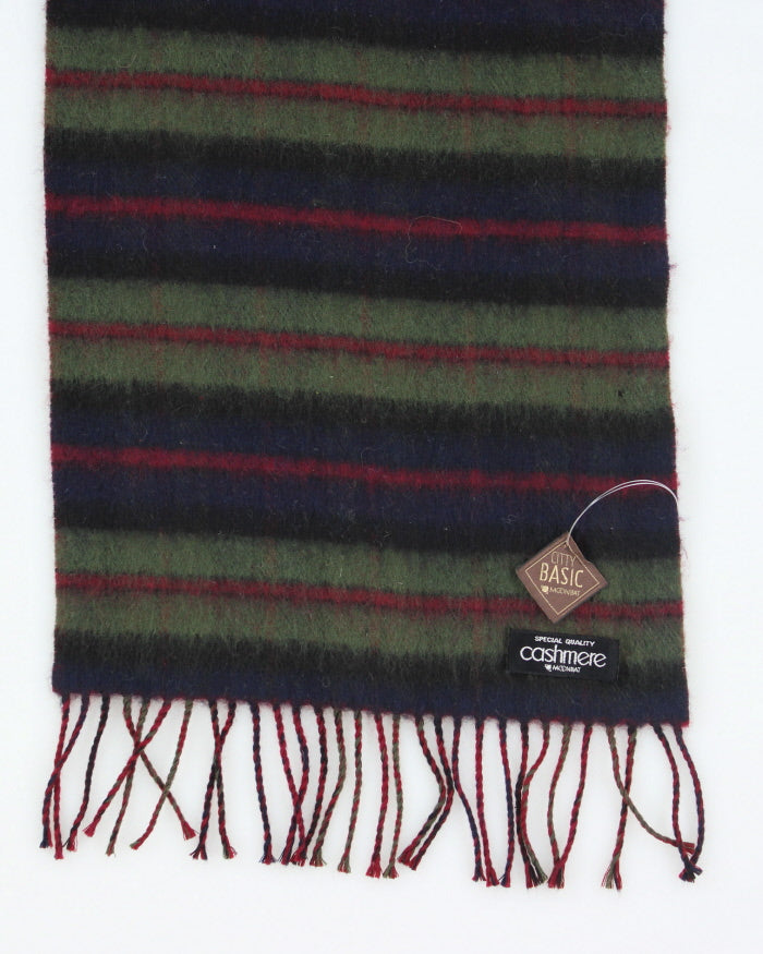 Vintage Moonbat Cashmere Striped Scarf