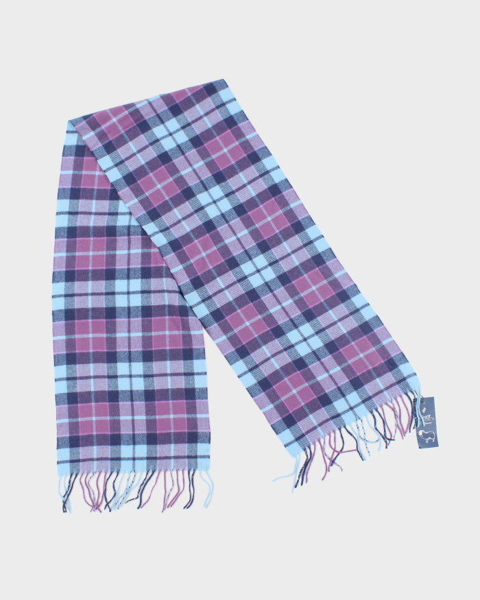 Vintage Euseg Checked Cashmere Scarf
