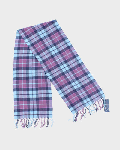 Vintage Euseg Checked Cashmere Scarf