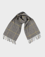 Vintage Black Brown Wool Scarf