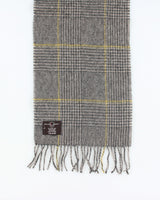Vintage Black Brown Wool Scarf