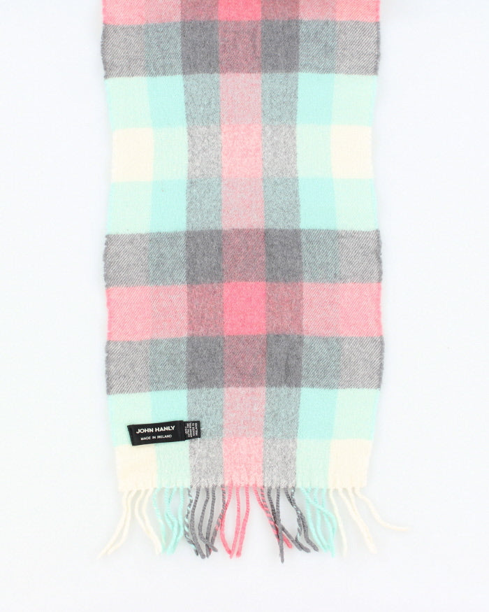 John Hanky Checked Wool Scarf