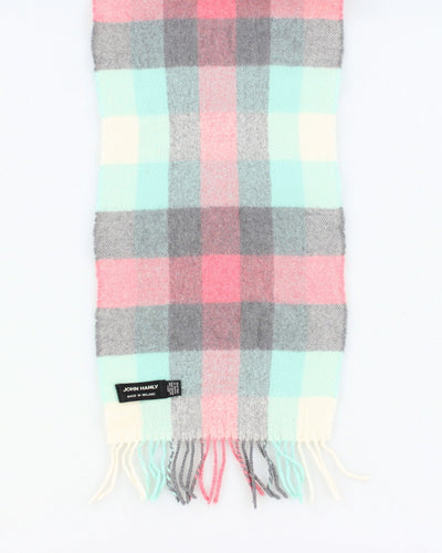 John Hanky Checked Wool Scarf