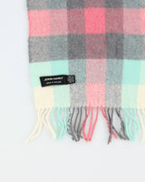 John Hanky Checked Wool Scarf