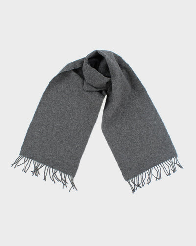 Vintage Tie Rack Grey Wool Scarf