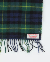Vintage Ingles Burchan Checked Wool Scarf