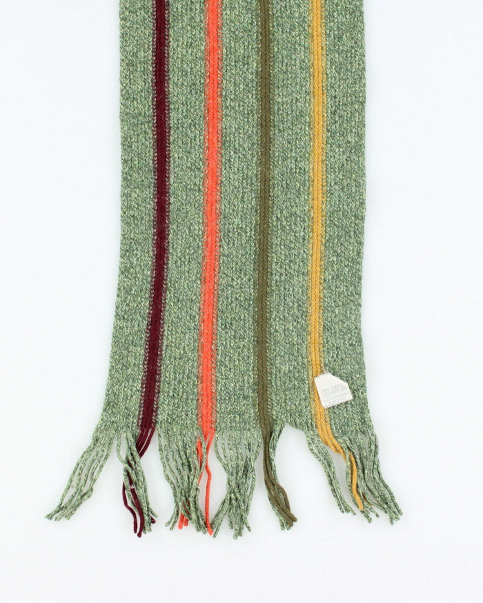 Vintage Il Moro Green Wool Scarf