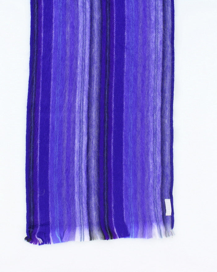 Vintage Alpaca Purple Scarf