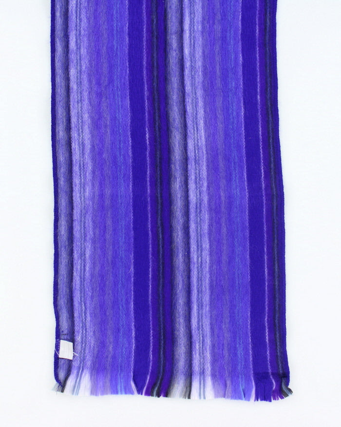 Vintage Alpaca Purple Scarf