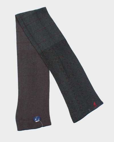 Kangol Grey Checked Scarf