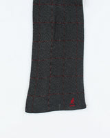 Kangol Grey Checked Scarf