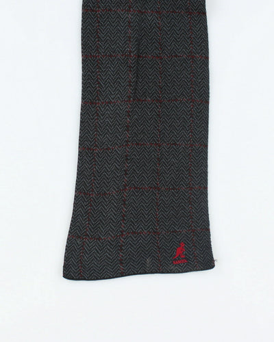 Kangol Grey Checked Scarf