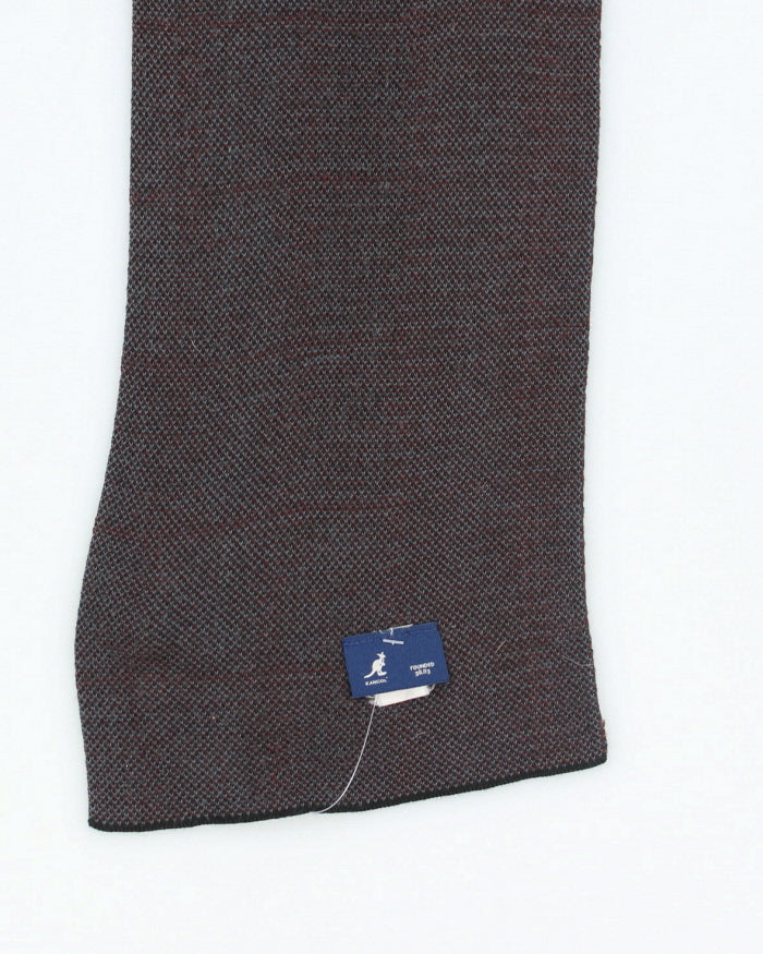 Kangol Grey Checked Scarf