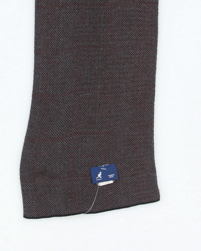 Kangol Grey Checked Scarf