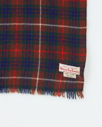 Vintage Hudson's Bay Brown Checked Scarf