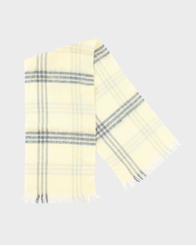 Vintage Wool Checked Scarf